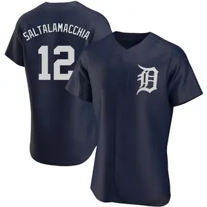 Jarrod Saltalamacchia Detroit Tigers Authentic Alternate Jersey - Navy