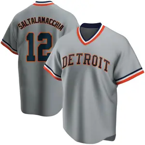 Jarrod Saltalamacchia Detroit Tigers Road Cooperstown Collection Jersey - Gray